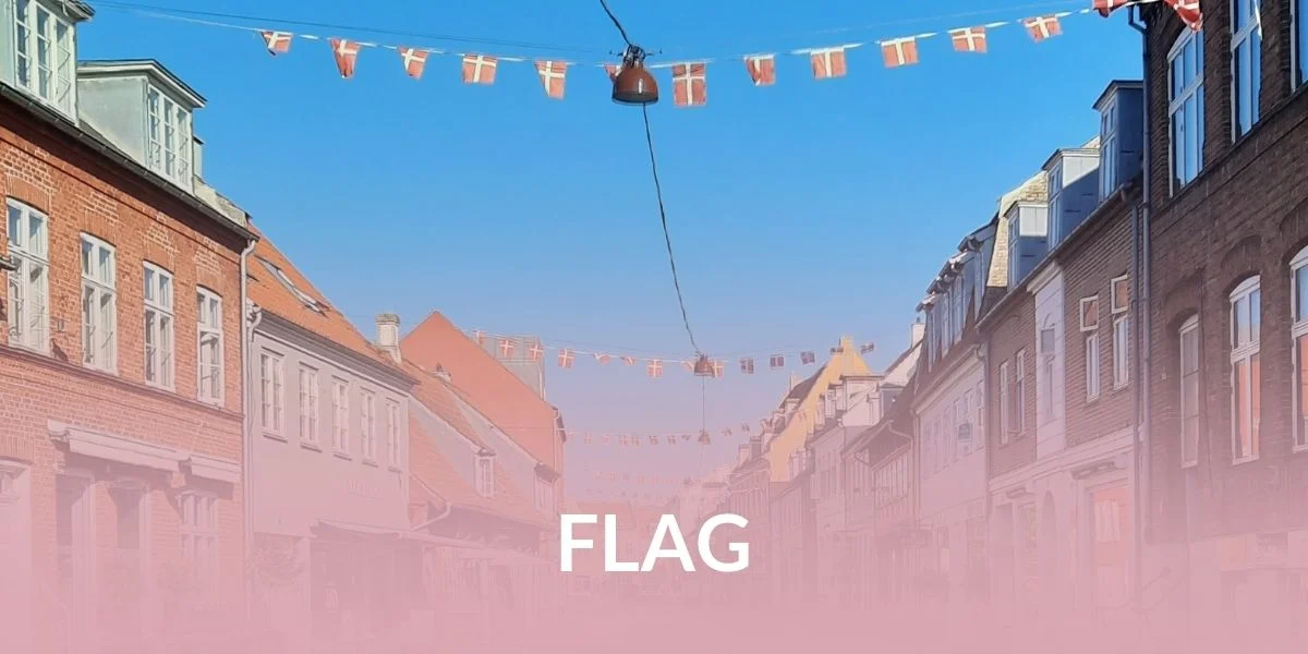 Oppyntning Flag i Køge